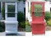 Refinished door Before and After -  Farm Door
