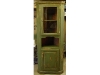 Distressed green pantry cabinet