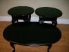 Black vintage coffee and end tables