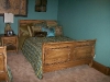 Distressed pine bed