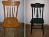 Refinished Furniture Before and After - Oak Antiqued Oak Chair