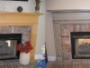 Refinished Mantle Before After - mantle