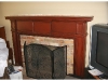 Red Glazed Fireplace Mantel